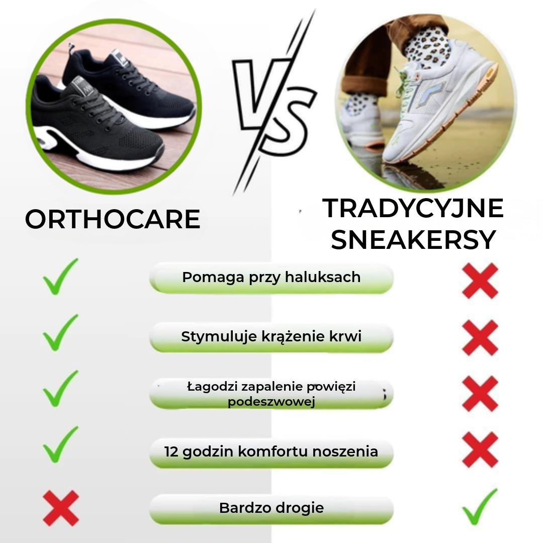 Ergonomiczne buty łagodzące ból