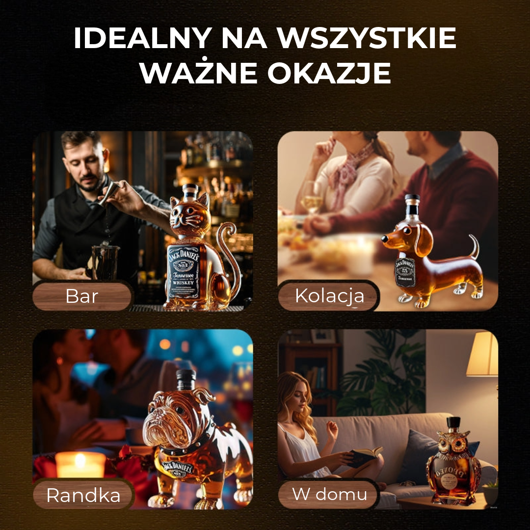 Butelka Whiskey w kształcie zwierzęcia