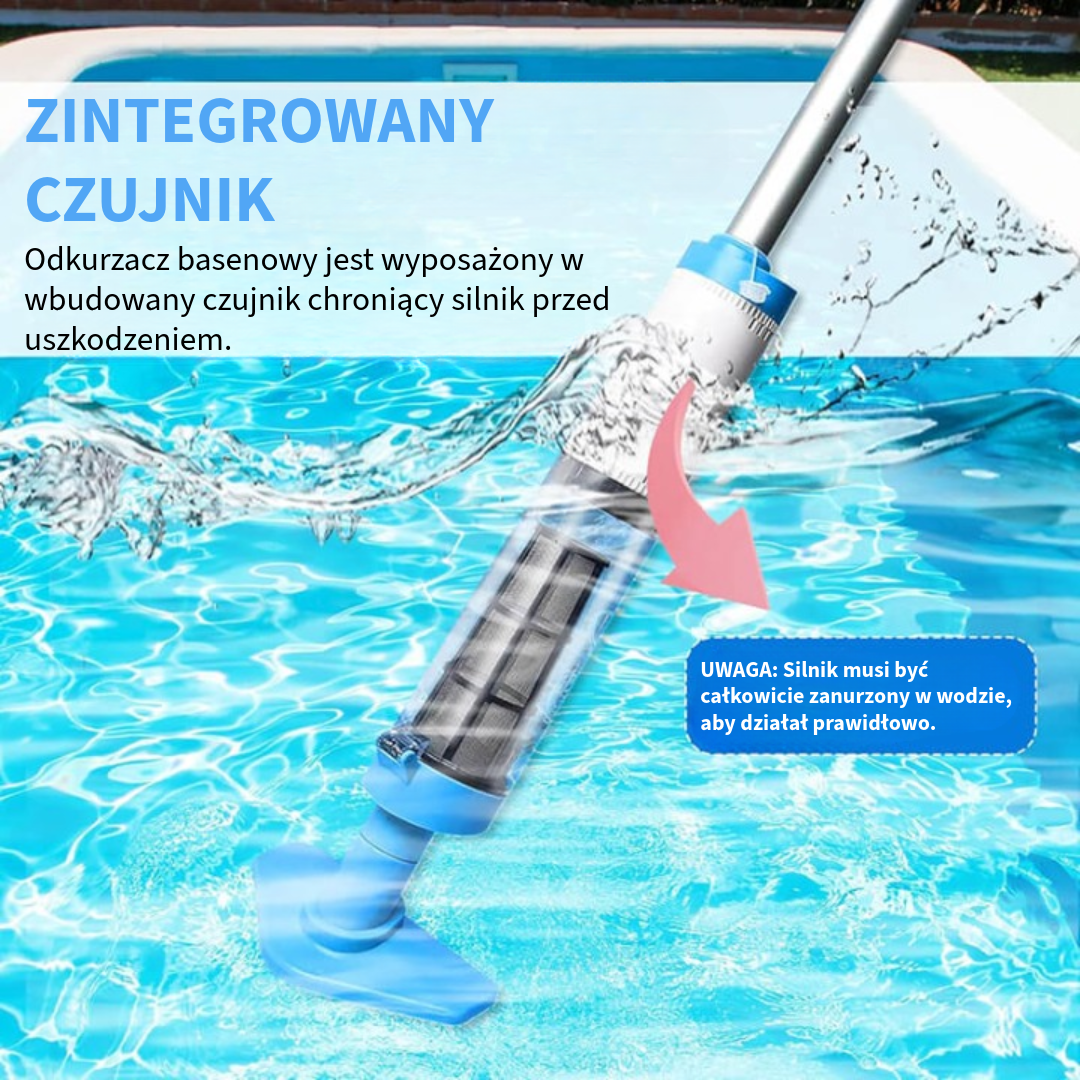 Bezprzewodowy odkurzacz basenowy 3 w 1