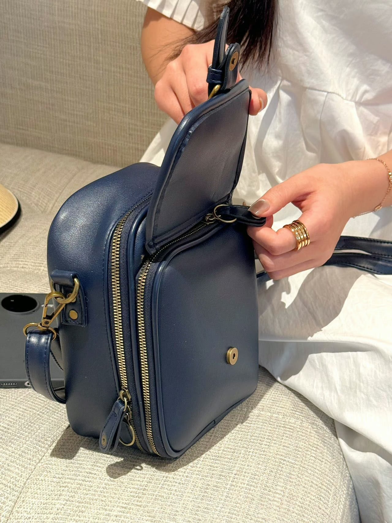 Wielofunkcyjna torba skórzana