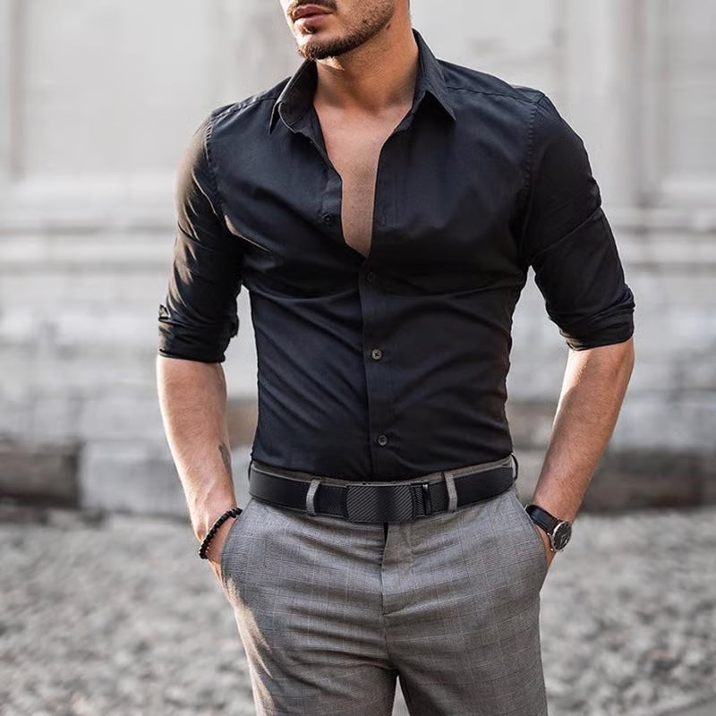 Luksusowy skórzany pasek z mechanizmem zapadkowym