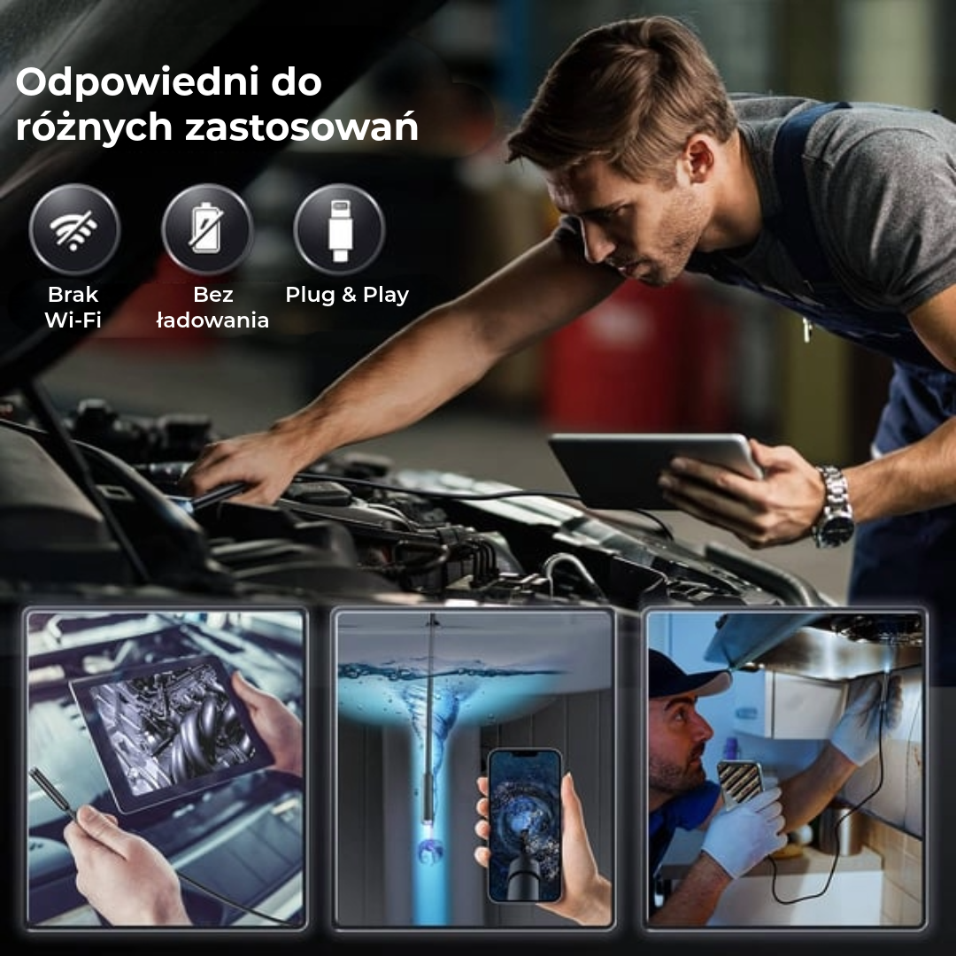 Profesjonalna kamera endoskopowa Plug & Play