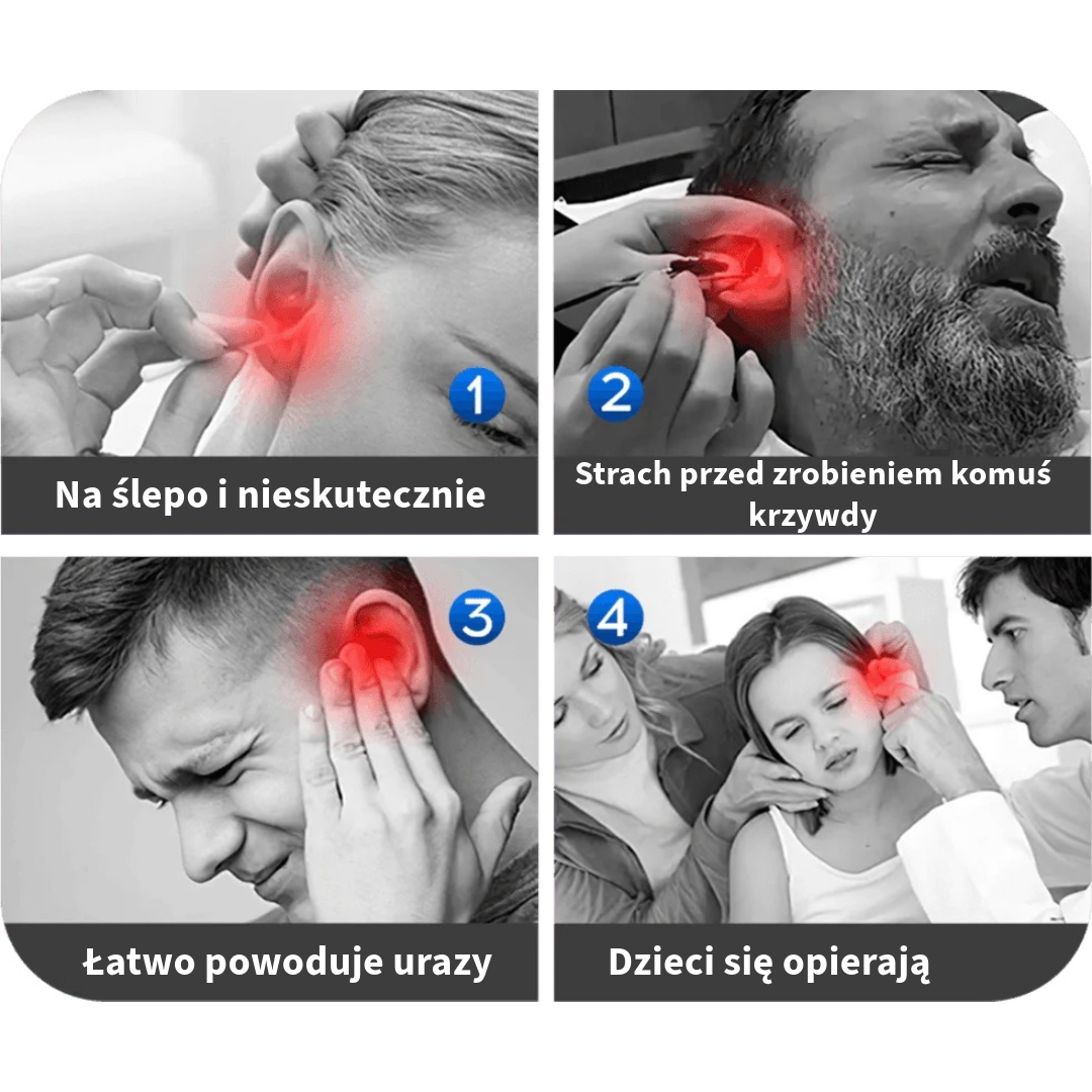 Profesjonalny czyścik do uszu z kamerą