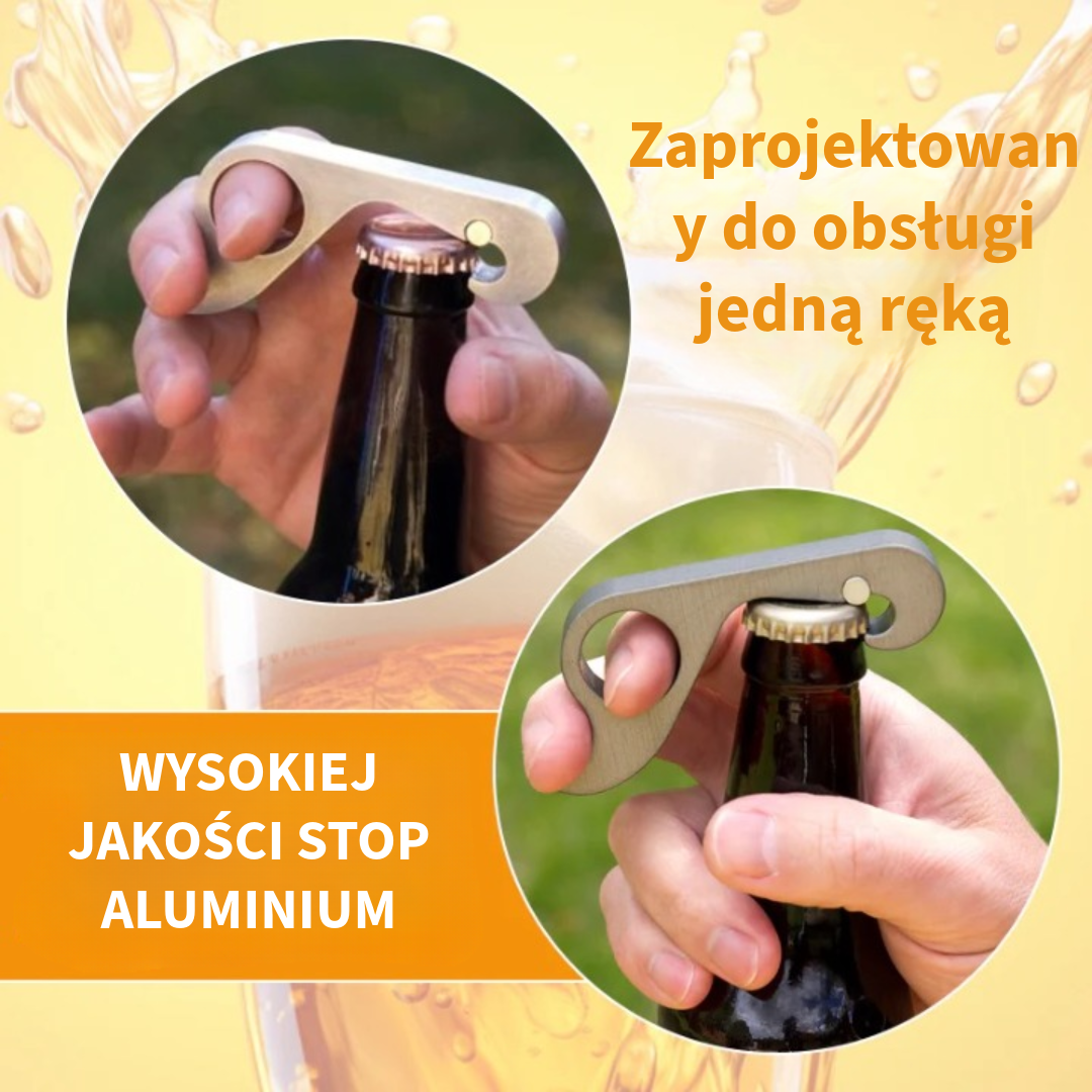 Aluminiowy otwieracz do butelek piwa