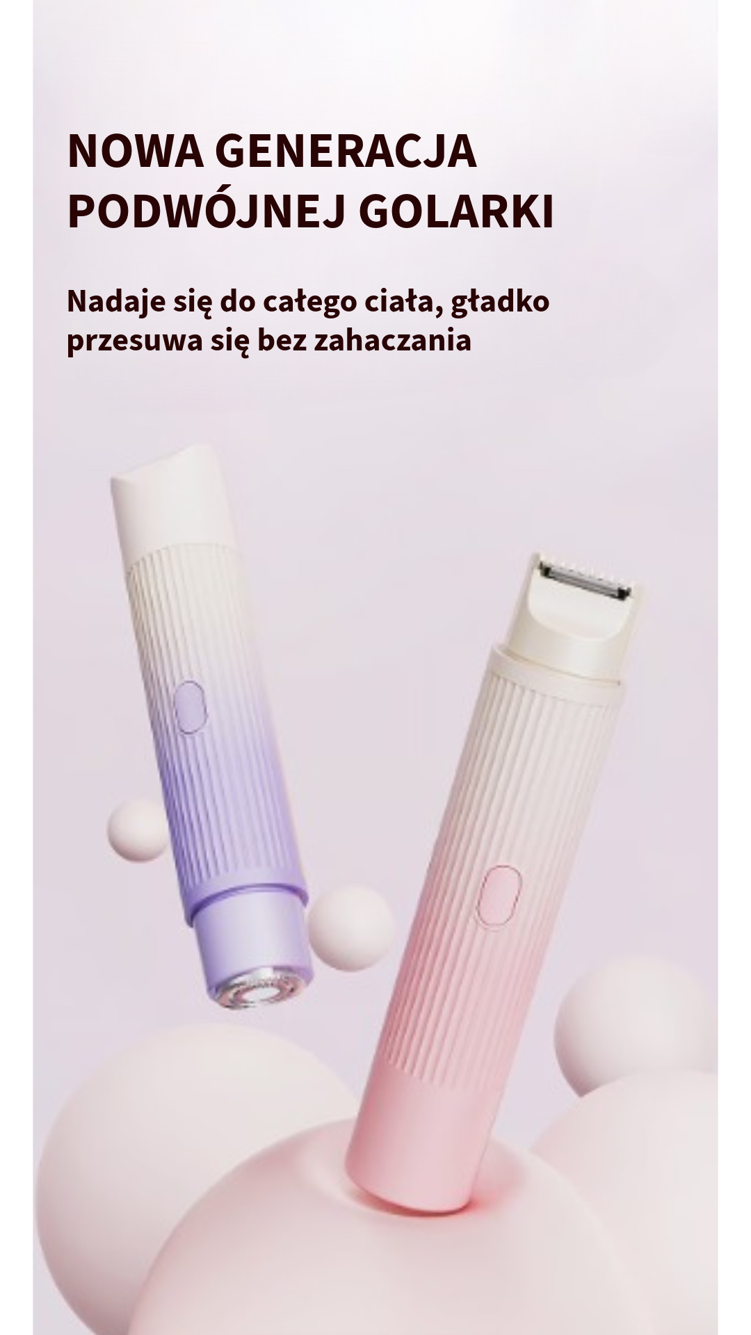 Komfortowa Maszynka 2-w-1 dla Kobiet