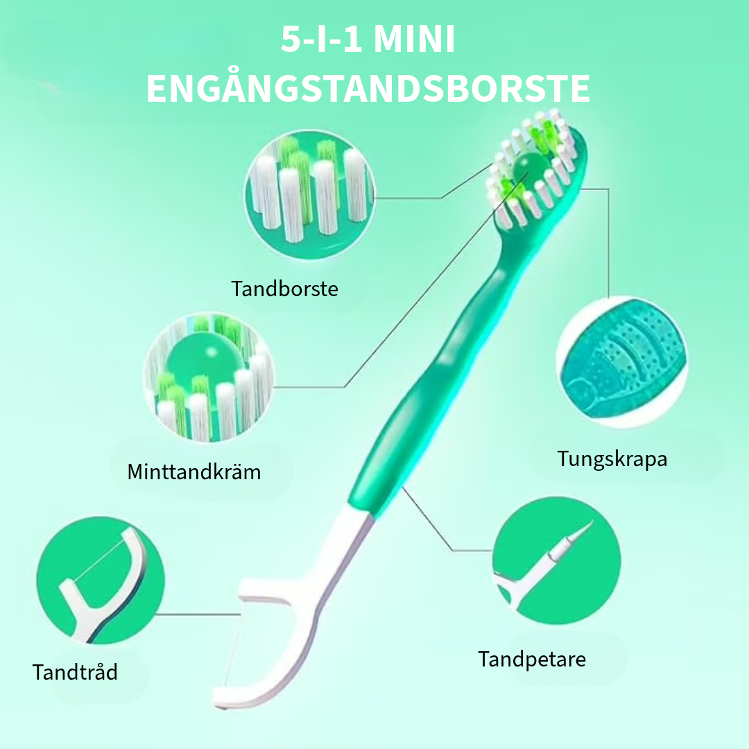 5-w-1 Mini Szczoteczka do Zębów