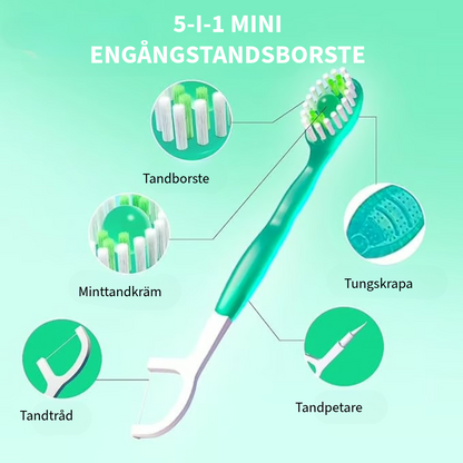 5-w-1 Mini Szczoteczka do Zębów