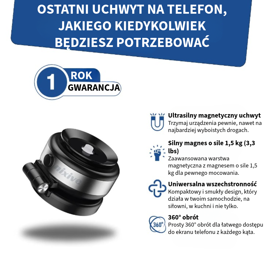 Uchwyt na telefon 360°