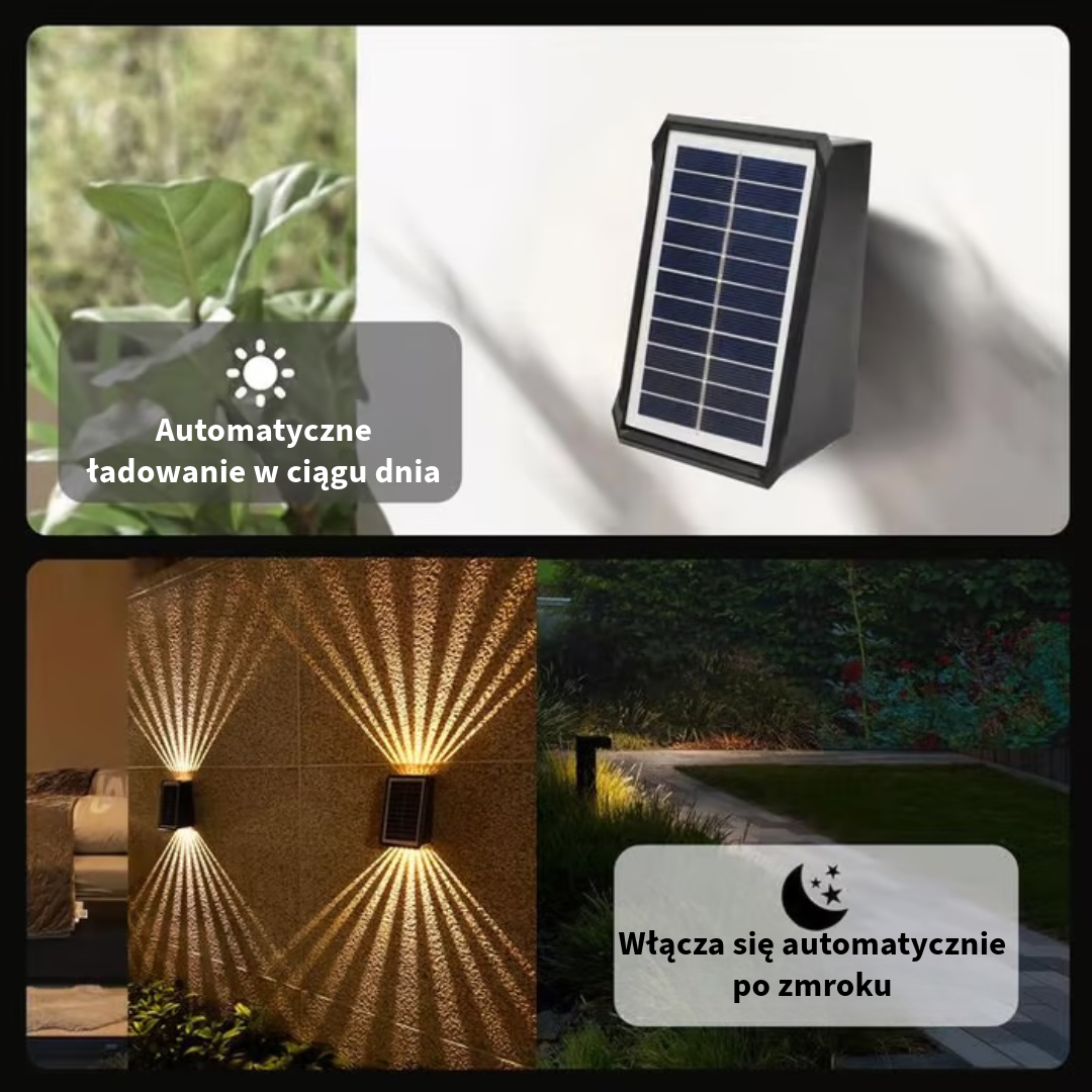Wodoodwodna Lampa Zewnętrzna na Energii Słonecznej