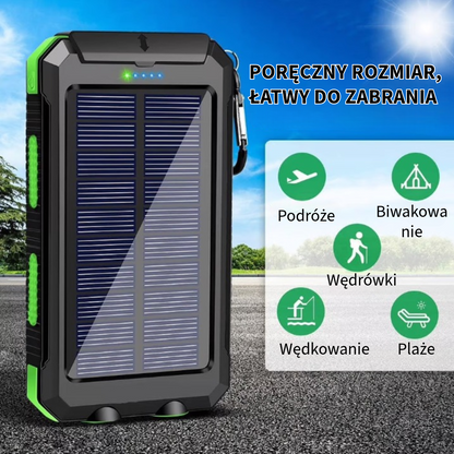 Wodoodporna Powerbank na Energię Słoneczną