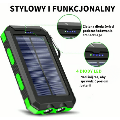 Wodoodporna Powerbank na Energię Słoneczną