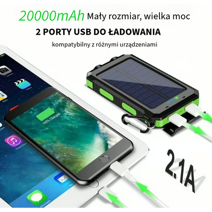 Wodoodporna Powerbank na Energię Słoneczną