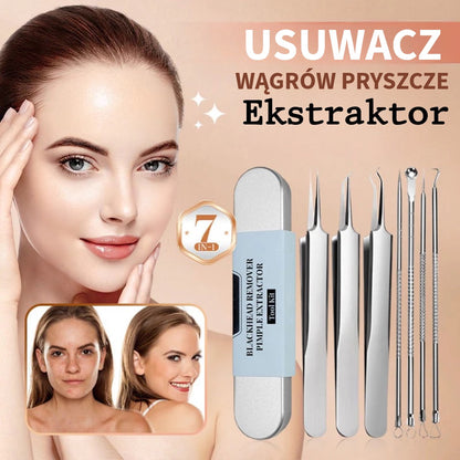 Zestaw ze Stali Nierdzewnej do Usuwania Wągrów