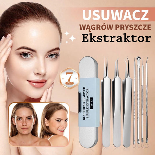 Zestaw ze Stali Nierdzewnej do Usuwania Wągrów
