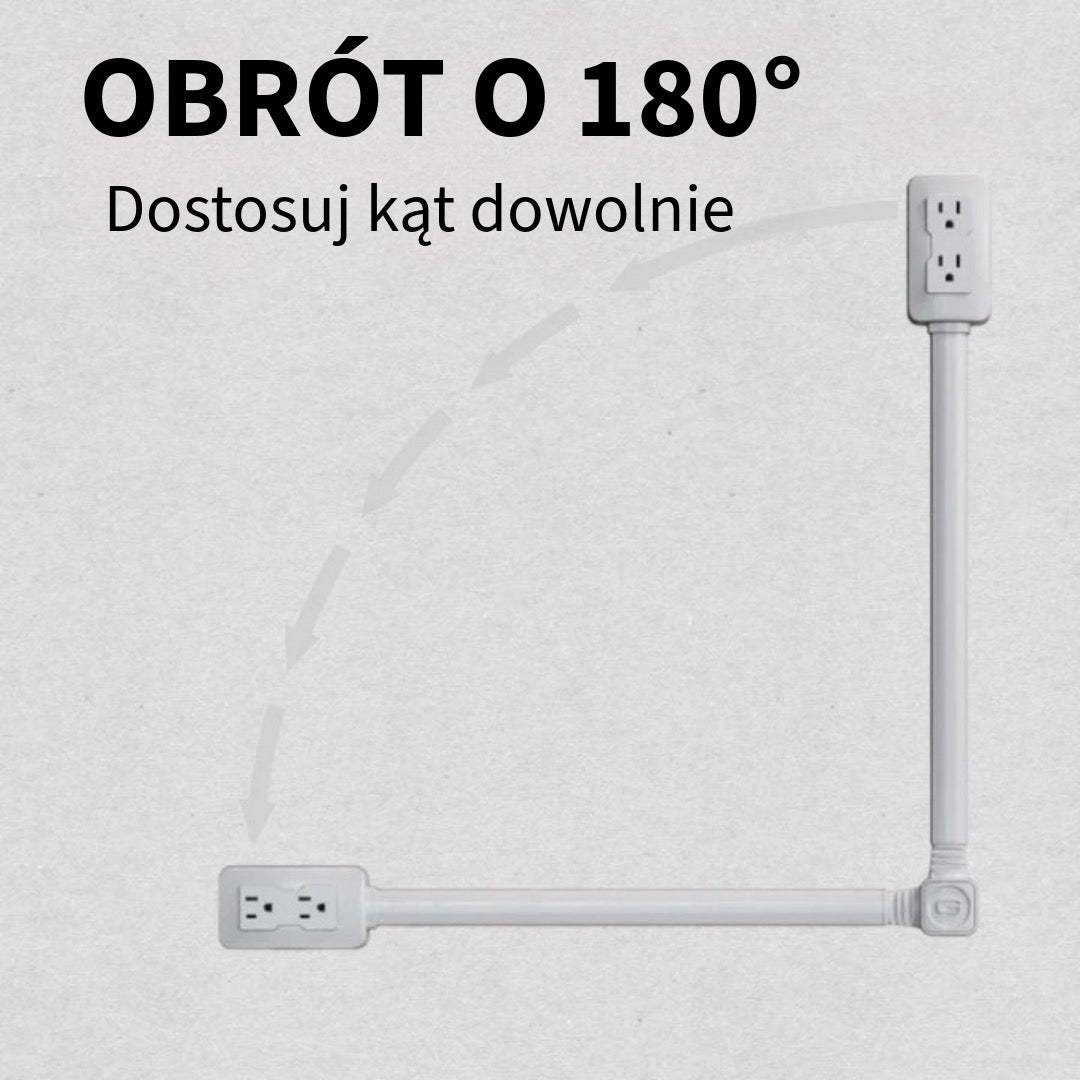 Obrotowy Przedłużacz Gniazdka