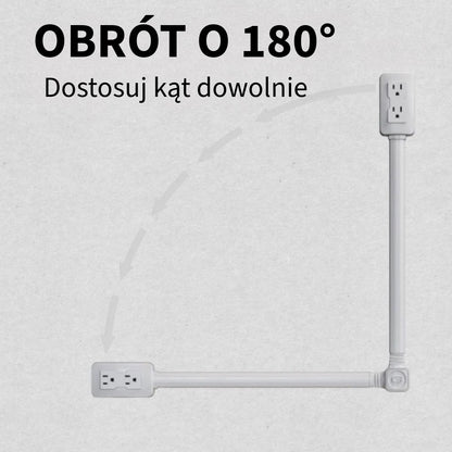 Obrotowy Przedłużacz Gniazdka