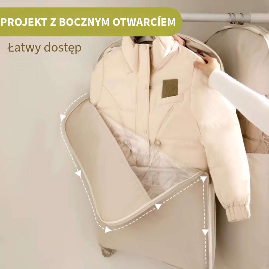 Pokrowiec na ubrania oszczędzający miejsce