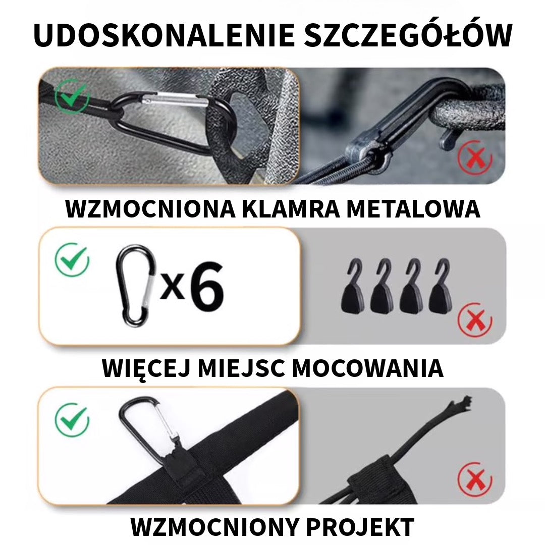 Mocna Elastyczna Siatka Bagażowa