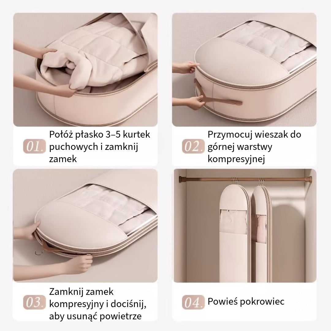 Pokrowiec na ubrania oszczędzający miejsce