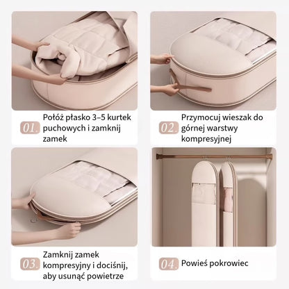 Pokrowiec na ubrania oszczędzający miejsce