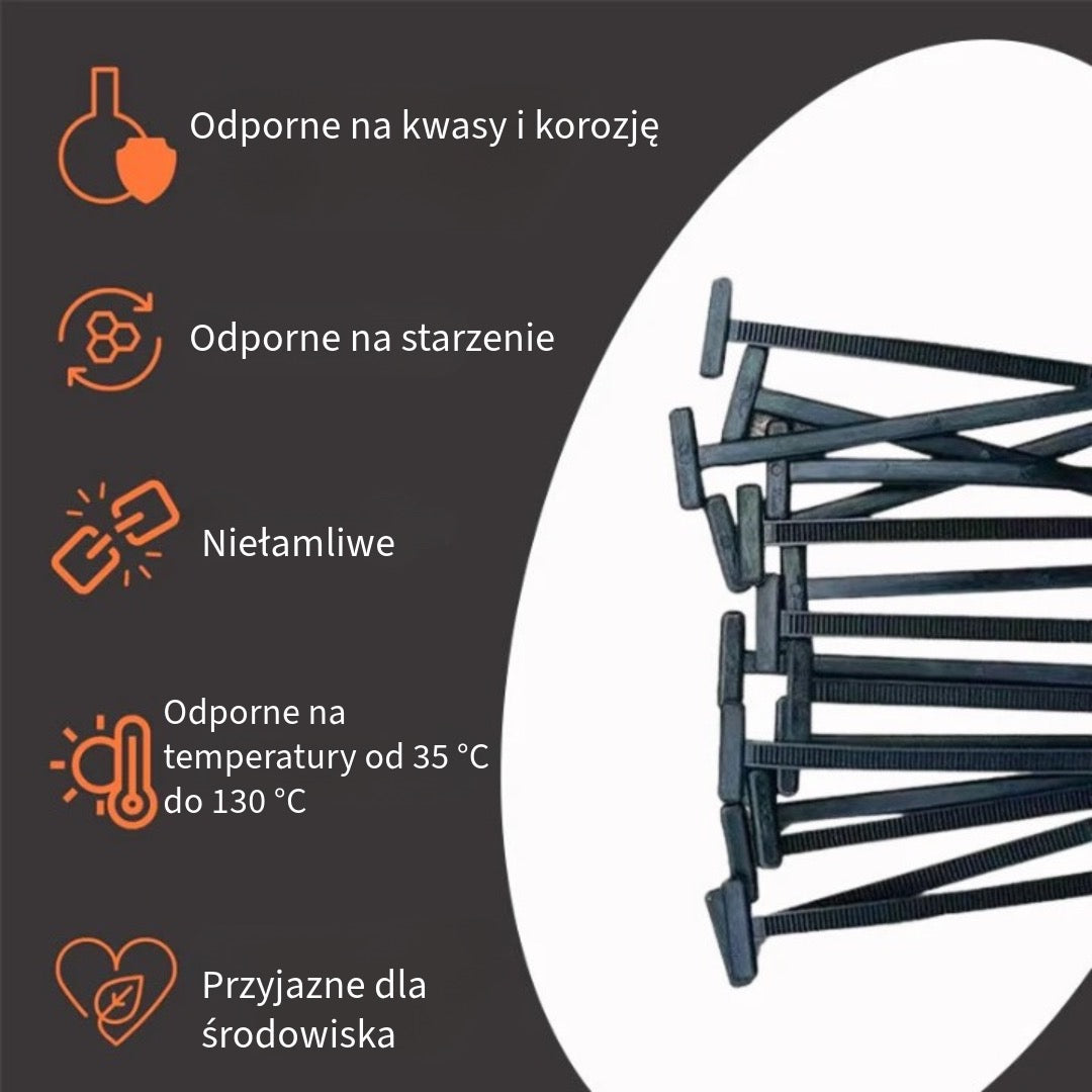 Uniwersalne Nylonowe Zapięcie do Opasek Kablowych
