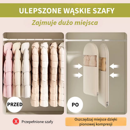 Pokrowiec na ubrania oszczędzający miejsce