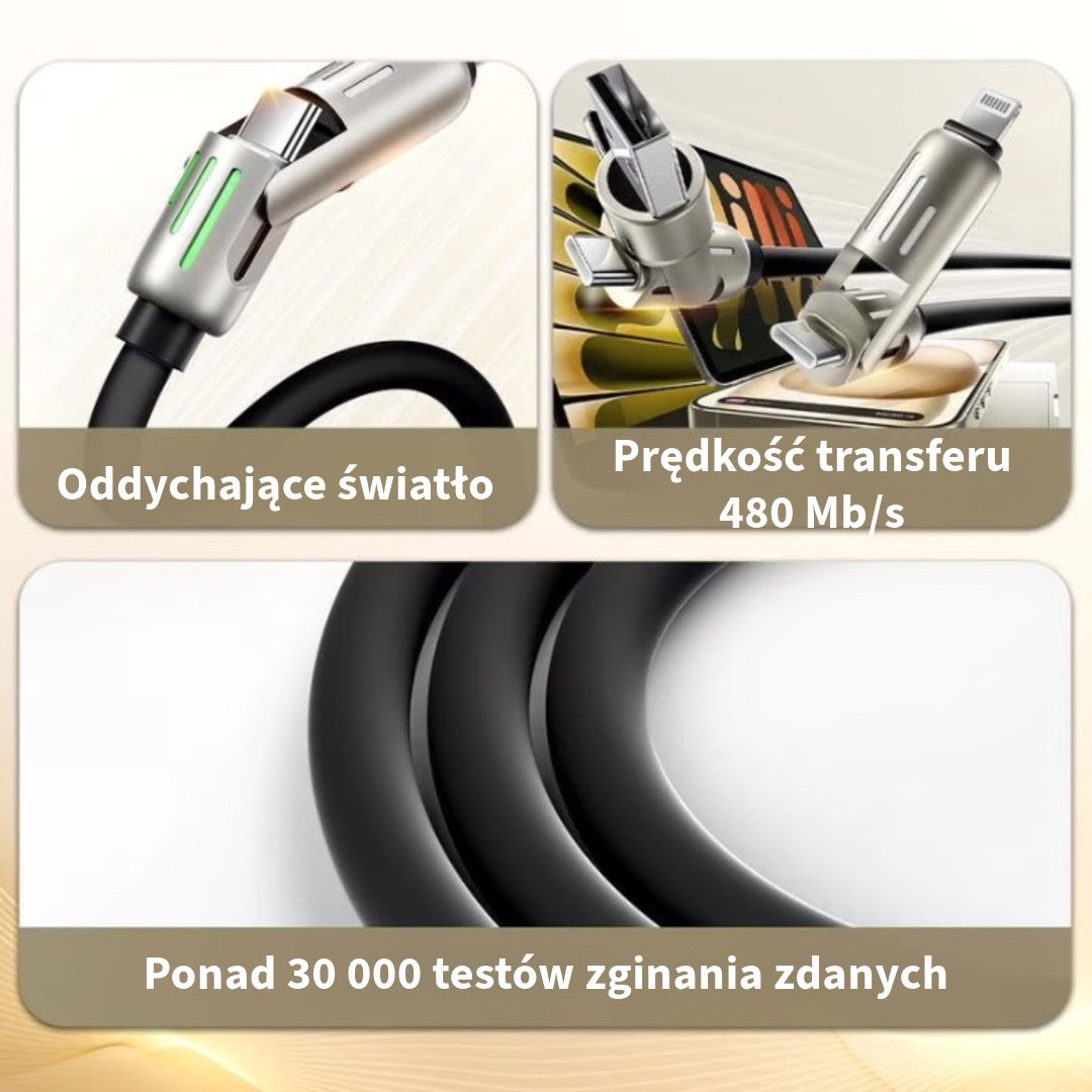 4-w-1 Kabel Ładujący