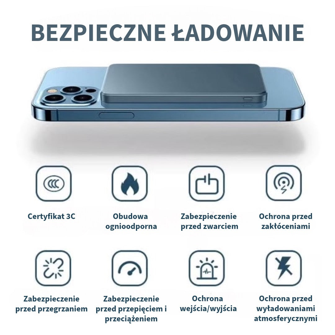 Magnetyczny fast-charging Powerbank
