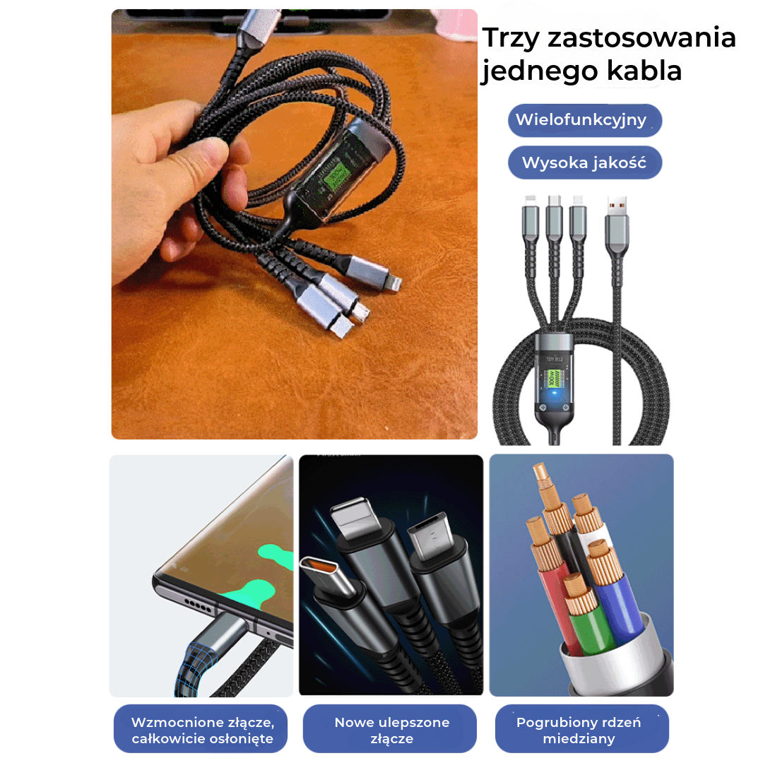 Ładowarka 3-w-1 100W