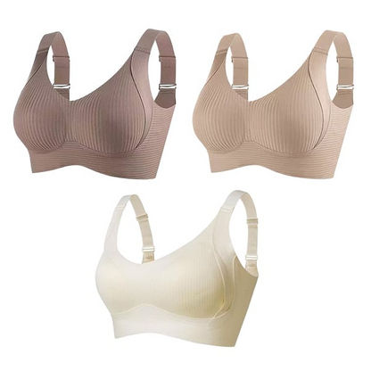 Biustonosz push-up bez fiszbin | 3 sztuki