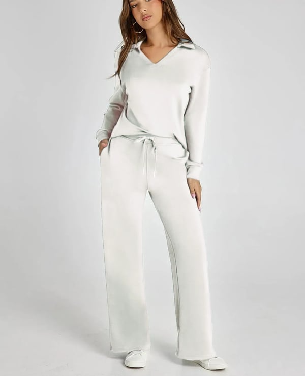 Casual Damski Dres – 2-częściowy zestaw z długimi rękawami