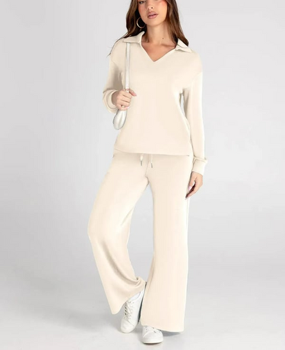 Casual Damski Dres – 2-częściowy zestaw z długimi rękawami