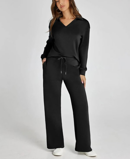 Casual Damski Dres – 2-częściowy zestaw z długimi rękawami