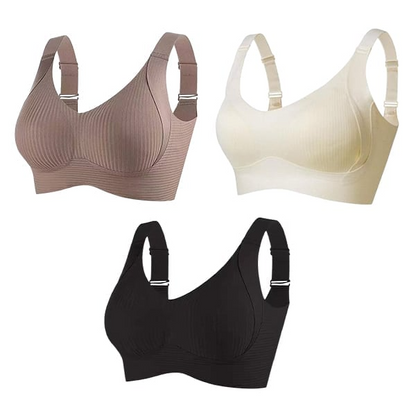 Biustonosz push-up bez fiszbin | 3 sztuki